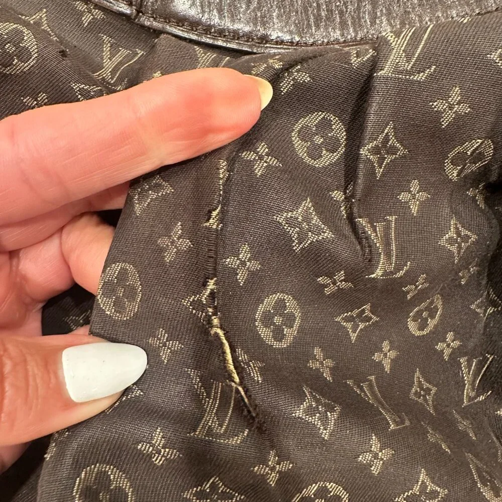 Louis Vuitton Hobo Croissant Moon Sling Bag - Brown Monogram Logo Cross Body - Picture 7 of 10